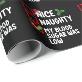 私のいけな血糖値は低い糖尿病クリス ラッピングペーパー (ロールコーナー)