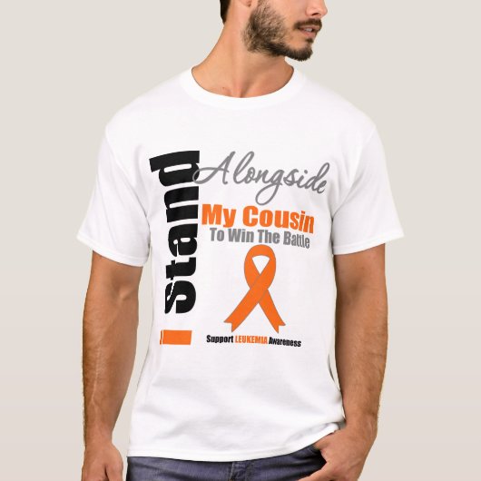 私のいとこの横の白血病Iの立場 Tシャツ (正面)