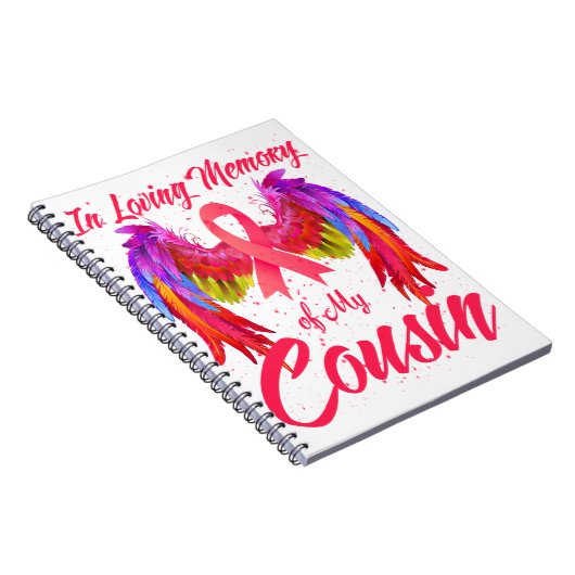 私のいとこの翼の乳がんの愛情に満ちた記憶の中で ノートブック (右側)