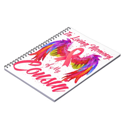 私のいとこの翼の乳がんの愛情に満ちた記憶の中で ノートブック (左側)