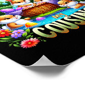 私のいとこイースターの日の卵とチリン'狩り幸せ ポスター (角)