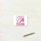 私のいとこトンボ乳がん衣服ピンク ポストイット (デスク上)