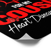 私のいとこハート病認識度Dに衣服赤 ポスター (角)