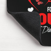 私のいとこハート病認識度Dに衣服赤 マウスパッド (コーナー)