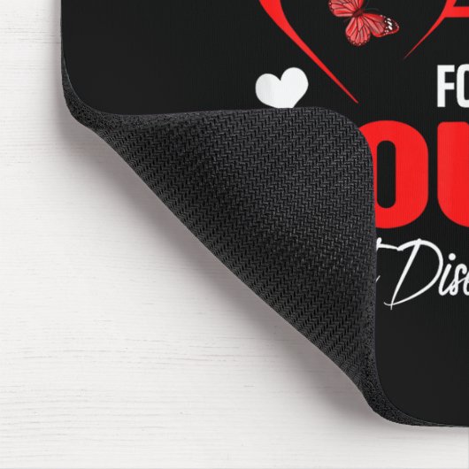 私のいとこハート病認識度Dに衣服赤 マウスパッド (コーナー)