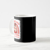 私のいとこハート病認識度Mに衣服赤 コーヒーマグカップ (正面左)