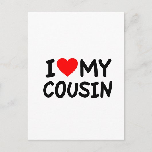 私のいとこ大好き ポストカード (正面)