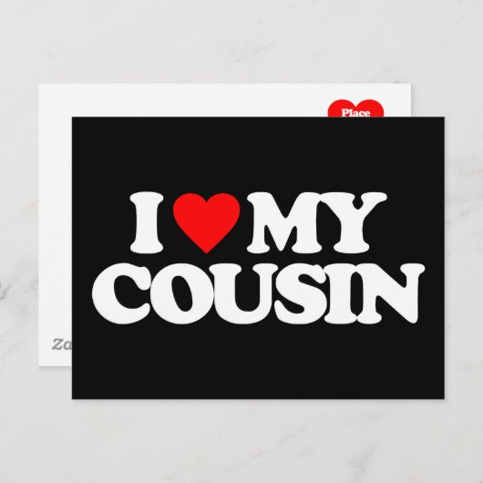 私のいとこ大好き ポストカード (正面/裏面)