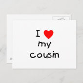 私のいとこ大好き ポストカード (正面/裏面)