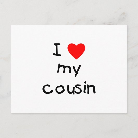 私のいとこ大好き ポストカード (正面)