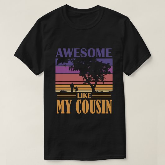 私のいとこ素晴らしのヴィンテージのように Tシャツ (デザイン正面)