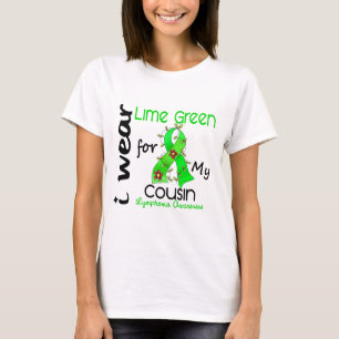 私のいとこ37COUSINのためのリンパ腫Iの衣服のライムグリーン Tシャツ
