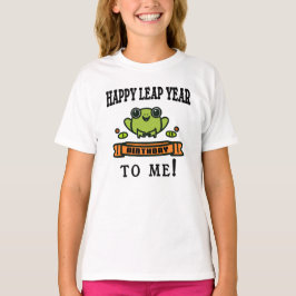 私のうるう年誕生日おめでとう Tシャツ