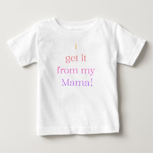 私のおかしさはママから Funny Kids Tシャツ (正面)