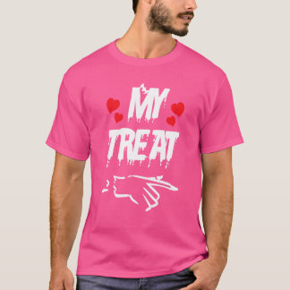私のおごり夫と妻のハロウィーのカップルのマッチング Tシャツ
