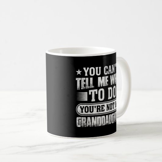 私のおじいさんじゃなくてあなたはどうしていいか言えないでしょ コーヒーマグカップ (正面右)