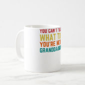 私のおじいちゃんじゃないのあなたは何をすればいいのか言えない コーヒーマグカップ (正面左)