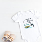 私のおじいちゃんと一緒に魚釣りに行く ベビーボディスーツ