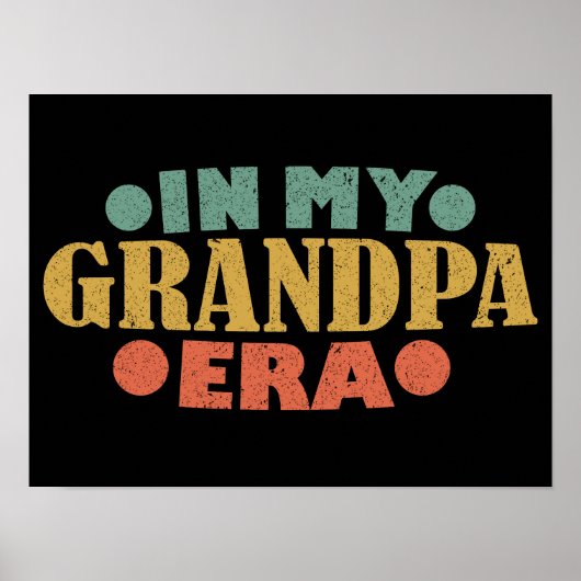 私のおじいちゃんの時代にレトロヴィンテージ父の日 ポスター (正面)