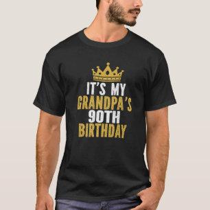 私のおじいちゃんの90誕生日90歳の男性 Tシャツ