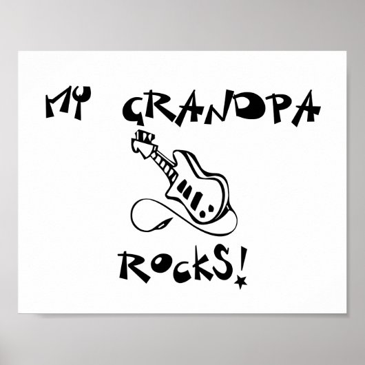 私のおじいちゃんロックギター ポスター (正面)