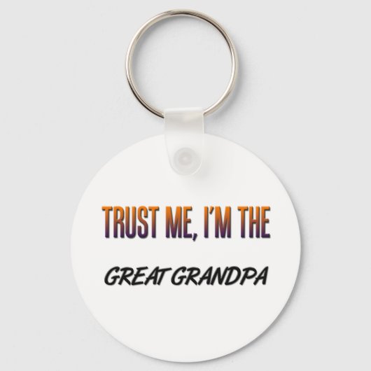 私のおじいちゃん素晴らしを信じる キーホルダー (正面)