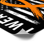 私のおじいちゃん素晴らし白血病がん患者のためのオレンジ ポスター (角)