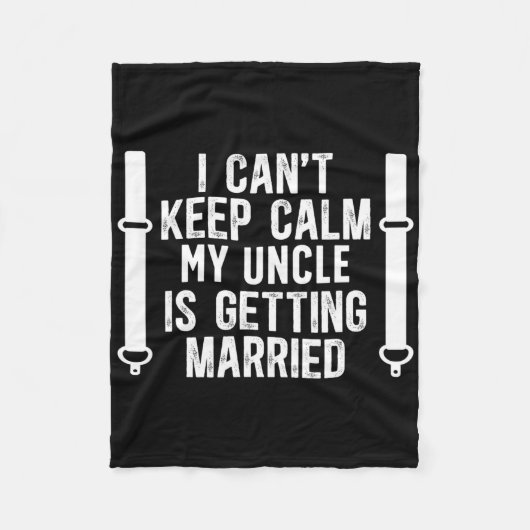 私のおじが結婚する 花婿の甥 フリースブランケット (正面)