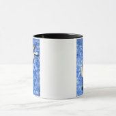 私のおなかのケルピー犬のデザインをくすぐって下さい マグカップ (中央)