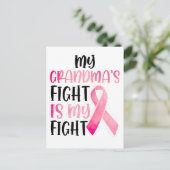 私のおばあちゃんの戦いは私の戦いで、乳がんは広がる ポストカード (スタンド正面)