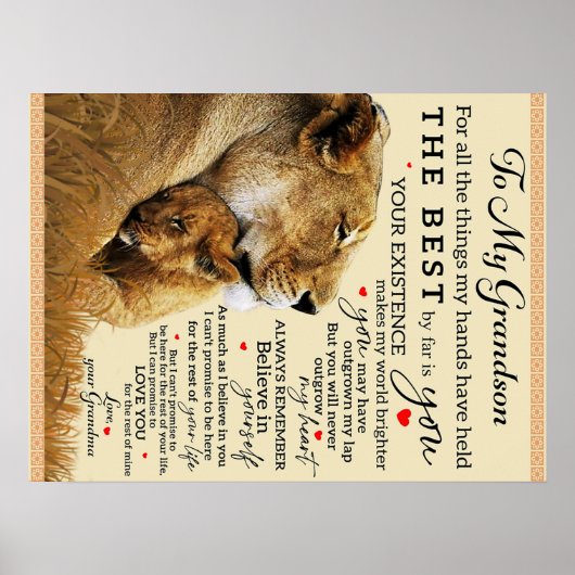 私のおばあちゃんの誕生日ギフトにニチェラブギフト ポスター (正面)