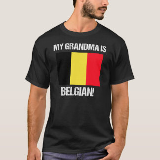 私のおばあちゃんはベルギープライドベルギー国旗のデザイン Tシャツ