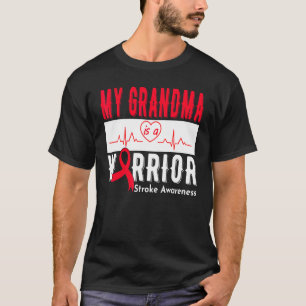 私のおばあちゃんは戦士認識度脳卒中Su Tシャツ