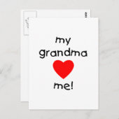 私のおばあちゃんは私を愛している ポストカード (正面/裏面)