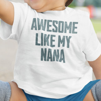 私のおばあちゃんみたいにかわいい おもしろTシャツ ベビーTシャツ