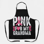 私のおばあちゃん乳がん認識度用ピンク エプロン (正面)