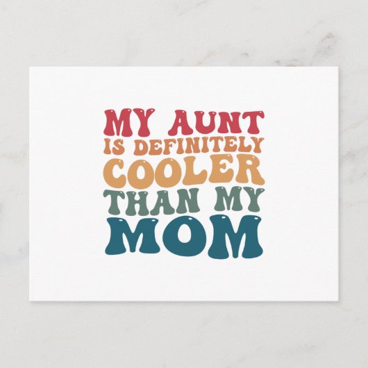 私のおばは絶対私の母よりかっこいい ポストカード (正面)