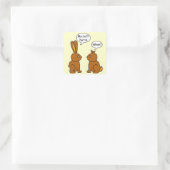 私のおもしろいお尻はバンニーを痛める スクエアシール (バッグ)