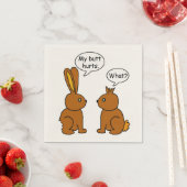 私のおもしろいお尻はバンニーを痛める スタンダードカクテルナプキン (インサイチュ)