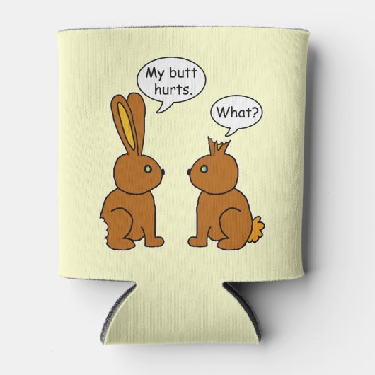 私のおもしろいお尻はバンニーを痛める 缶クーラー (正面)