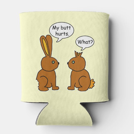 私のおもしろいお尻はバンニーを痛める 缶クーラー (裏面)