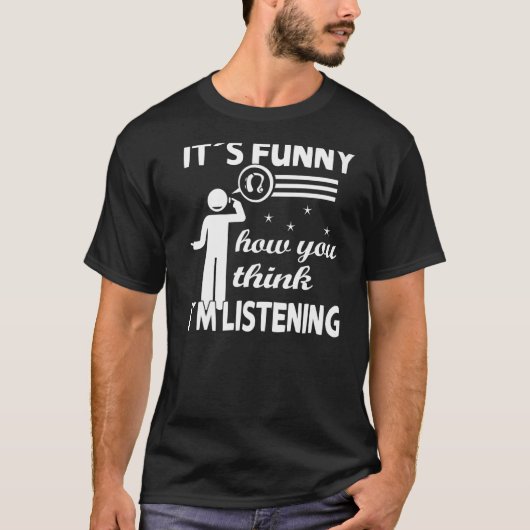 私のおもしろいこ考えその聞方法だ Tシャツ (正面)