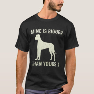 私のおもしろいは偉大なDane犬の細菌より大きい Tシャツ