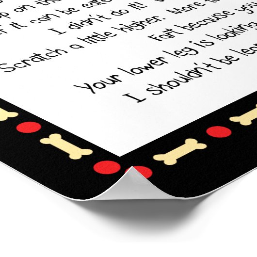 私のおもしろいアイレ学デールテリアの物は ポスター (角)