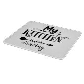 私のおもしろいキッチンは踊り カッティングボード (角)