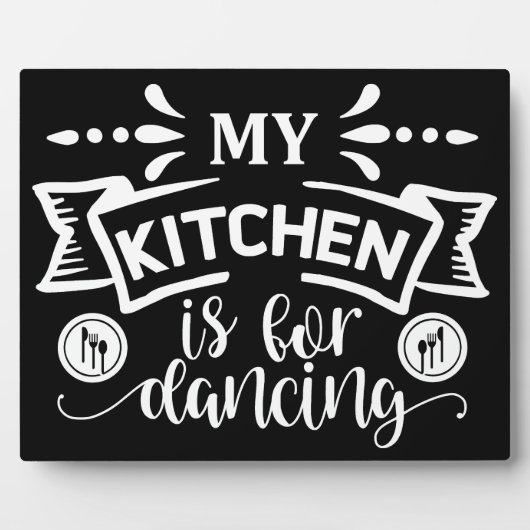 私のおもしろいキッチンは踊り フォトプラーク (正面)