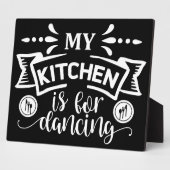 私のおもしろいキッチンは踊り フォトプラーク (側面)