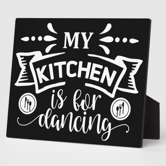 私のおもしろいキッチンは踊り フォトプラーク (側面)