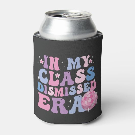 私のおもしろいクラスの卒業時代のレトロ 缶クーラー (缶正面)