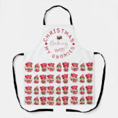 私のおもしろいグノーミーとのクリスマスベーキング エプロン (正面)